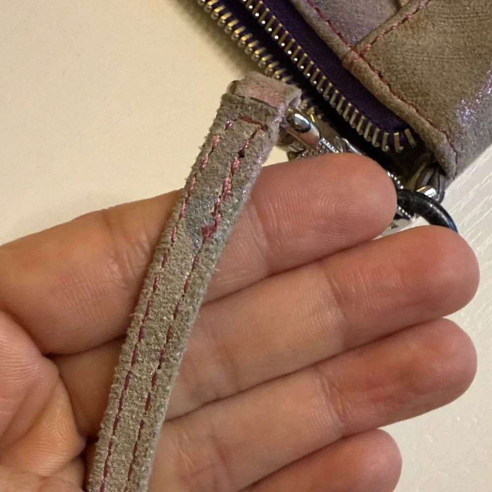 Aimee Kestenberg suede rainbow brushed print Crossbody Bag